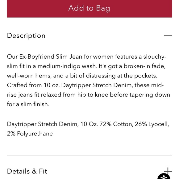 AG EX-BOYFRIEND SLIM JEANS SLOUCHY SLIM WOMENS SIZE 27 AG STRAIGHT LEG JEANS - Picture 9 of 16